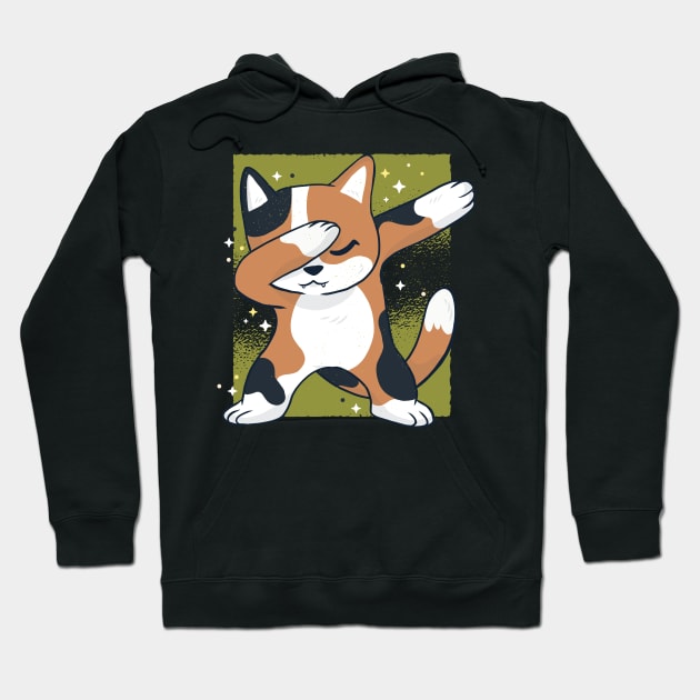 Cute Cartoon Cat Dabbing Hoodie by madeinchorley